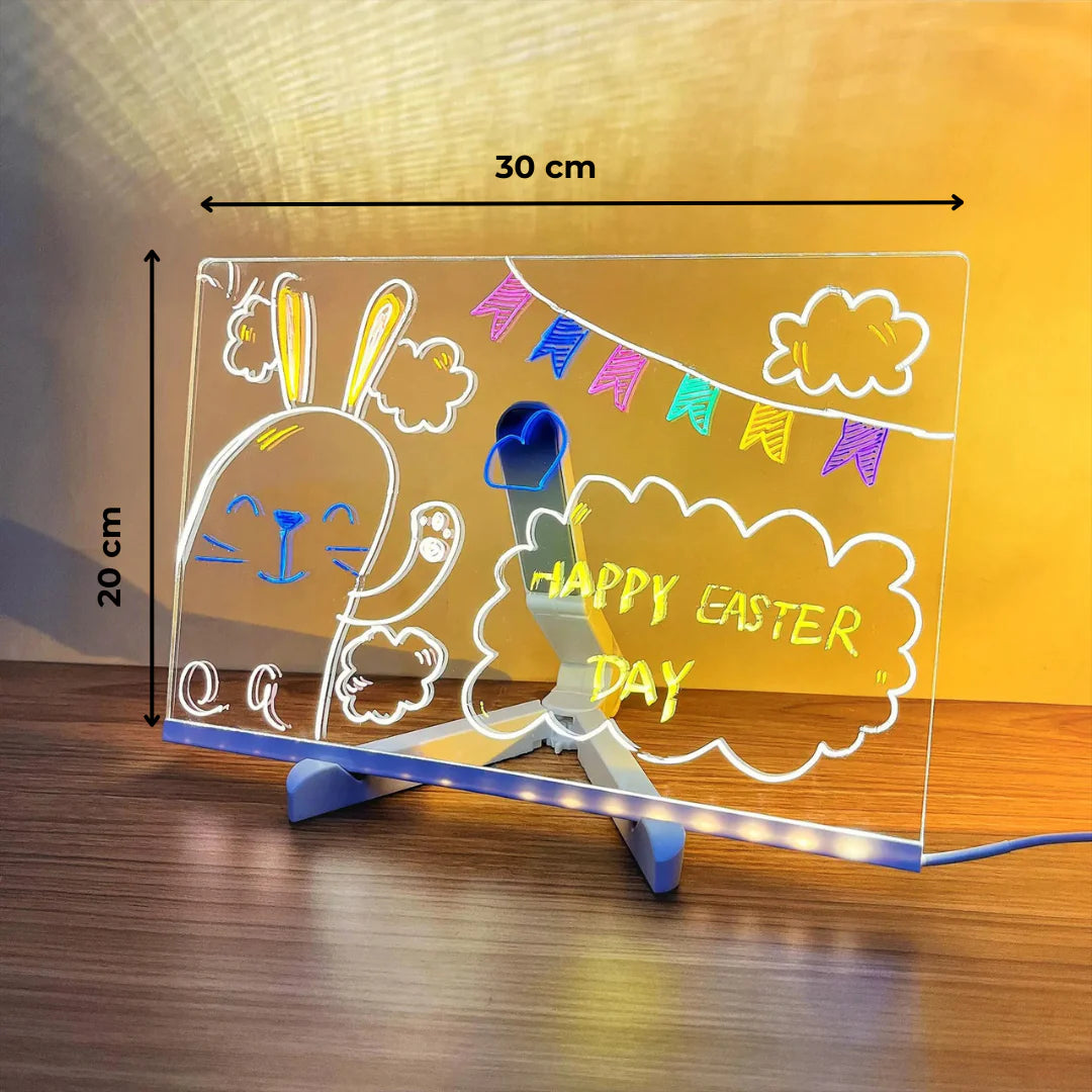 Kreative LED-Schreib- und Zeichentafel