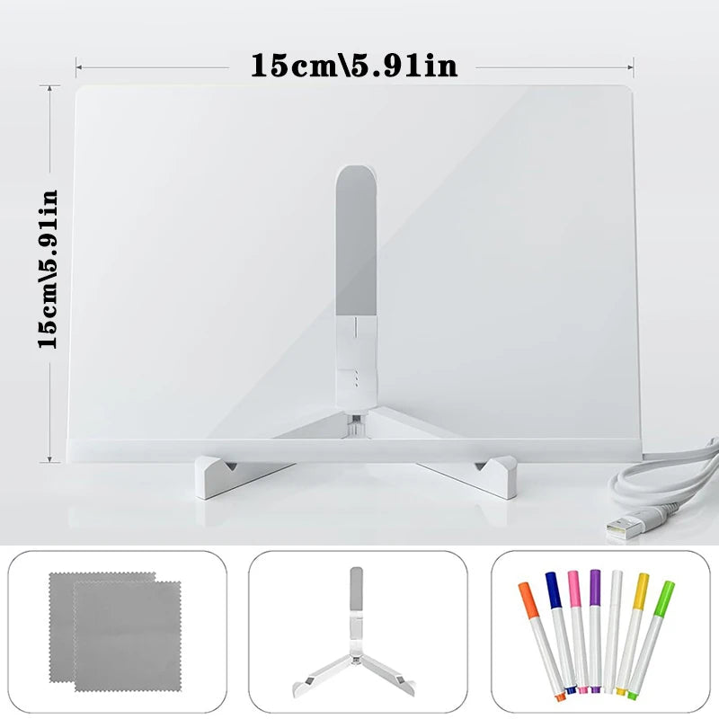 Kreative LED-Schreib- und Zeichentafel
