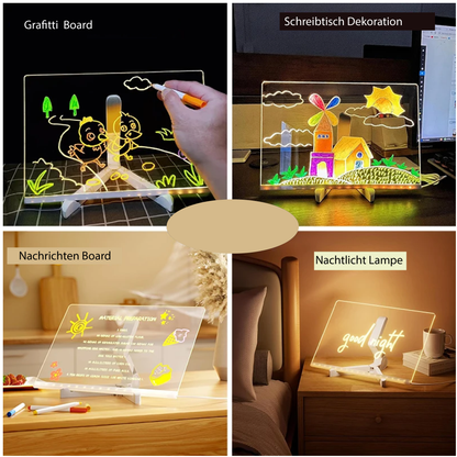Kreative LED-Schreib- und Zeichentafel