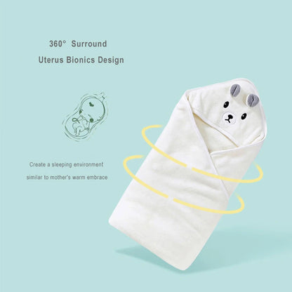 Kuscheliger Baby-Bademantel aus Coral-Fleece